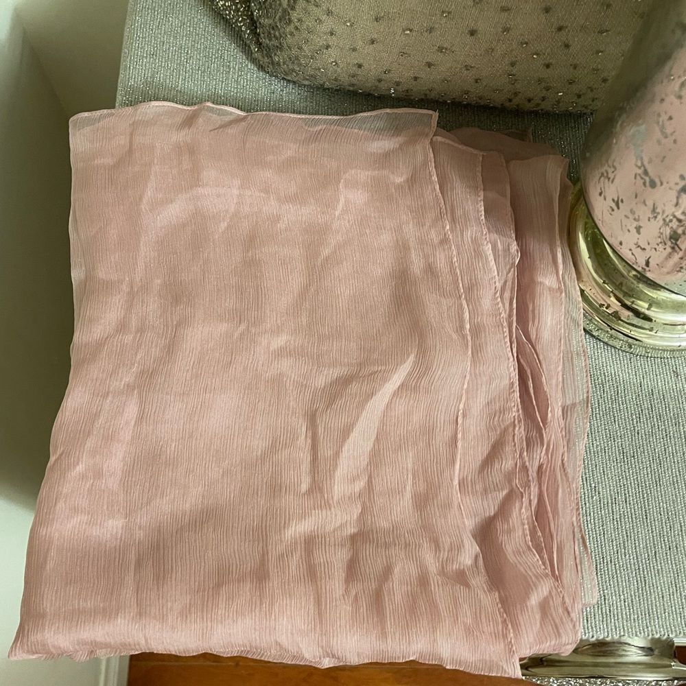Featherlight pink scarf